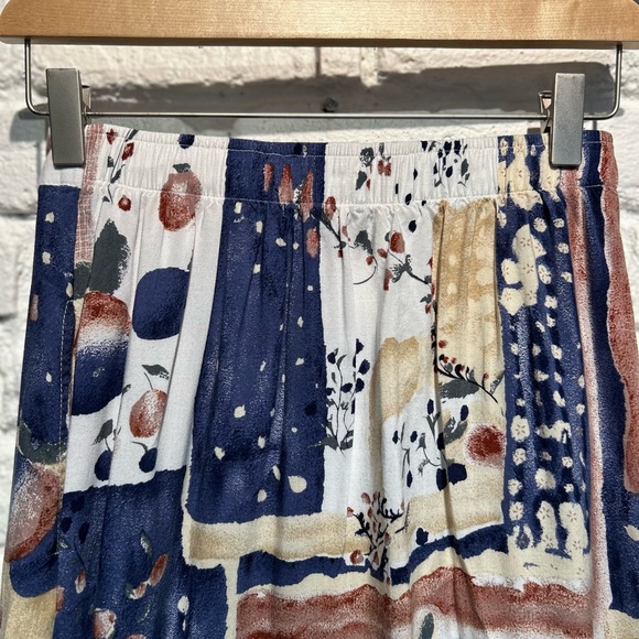 Vintage Maxi Skirt, Elastic Waist Button Down Front Front - Picture 3 of 3